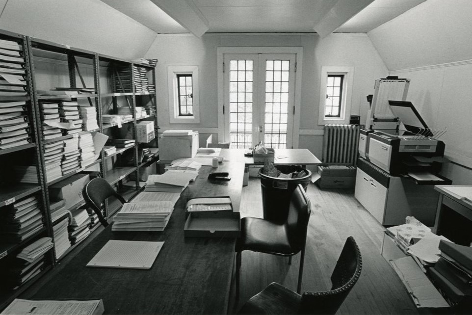 An early look at conversion into offices, ca. 1984